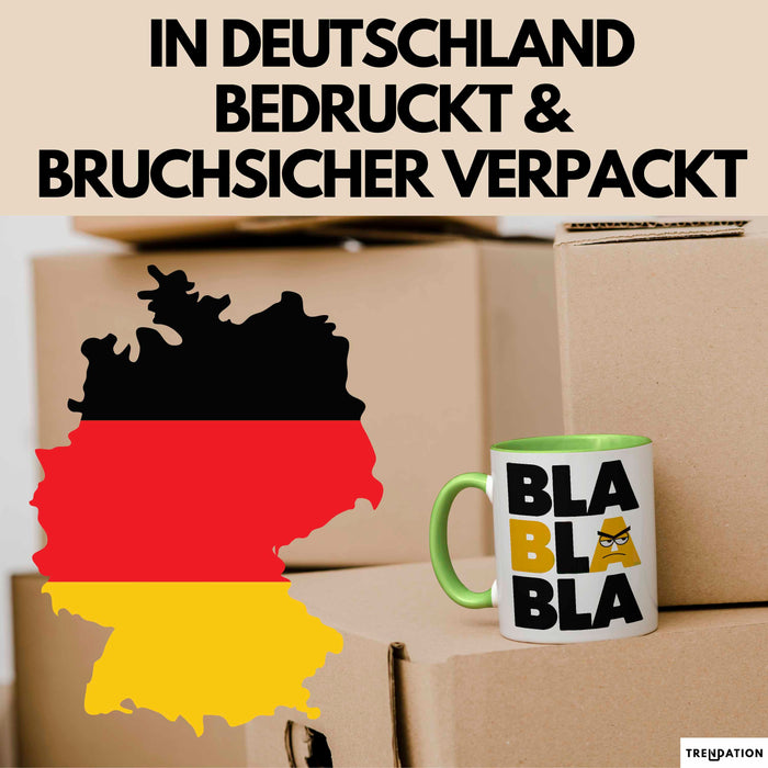 Sarkasmus Tasse Geschenkidee Bla Sarkastischer Humor Grün Trendation