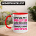 Einmal Mit Profis Arbeiten War Früher Tasse Geschenk Rot Trendation