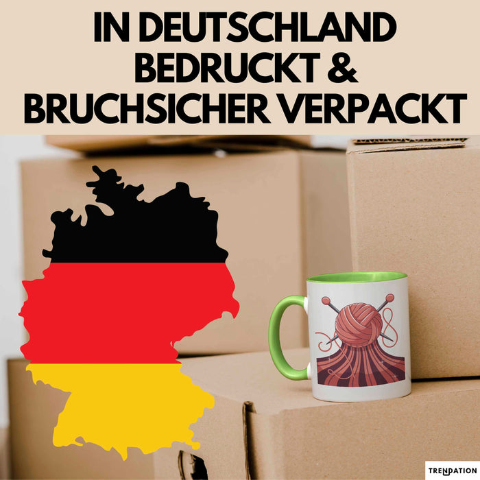 Stricker Tasse Geschenk Lustige Geschenkidee Spruch Für Garn Liebhaber Grün Trendation