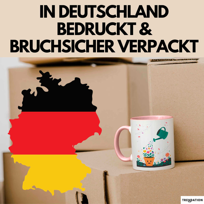Gärtner Tasse Geschenk Lustige Geschenkidee Spruch Für Pflanzen Liebhaber Rosa Trendation