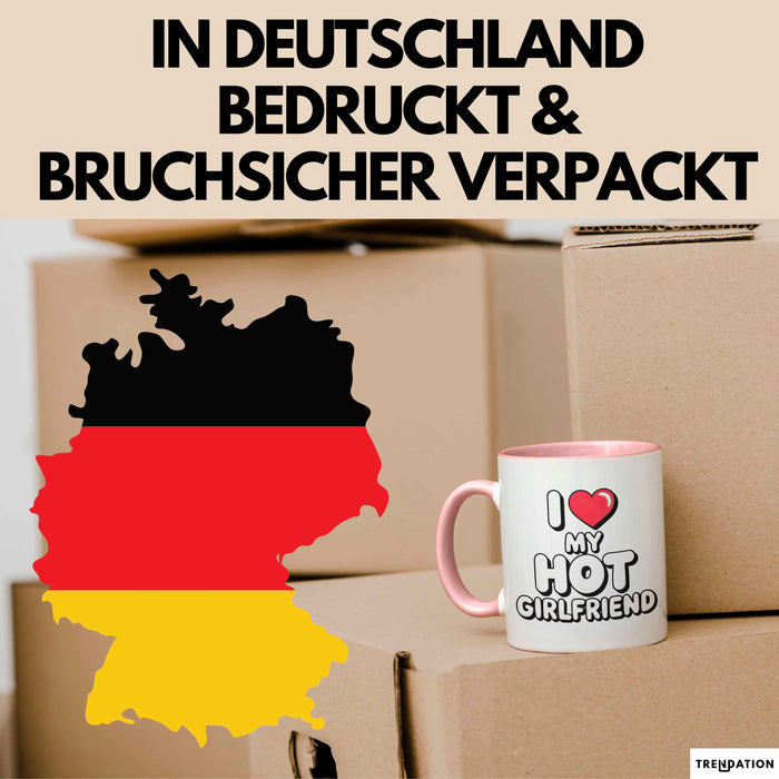 Freundin Tasse Geschenk Liebe Heiße Freundin Romantischer Geschenkidee Lustig Rosa Trendation