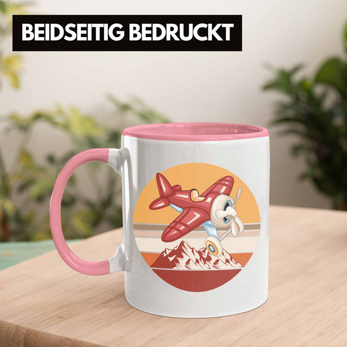 Segelflieger Tasse Geschenk Segelflieger Rosa Trendation