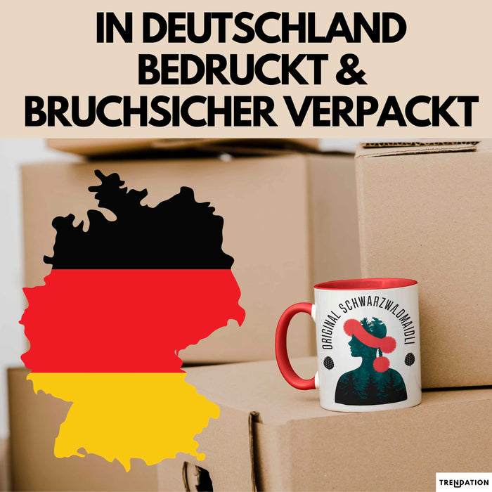 Sarkastisch Sarkasmus Tasse Geschenk Lustige Geschenkidee Spruch Original Schwarzwaldmaidli Rot Trendation