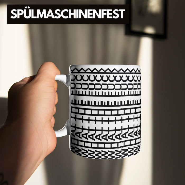 What The F*** Tasse Lustiges Geschenk Allover-Print Quer Lesen Trendation
