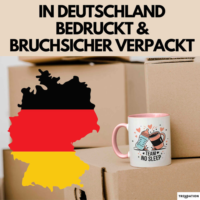 Neue Mama Tasse Geschenk Lustige Geschenkidee Spruch Für Schlaflose Eltern Rosa Trendation