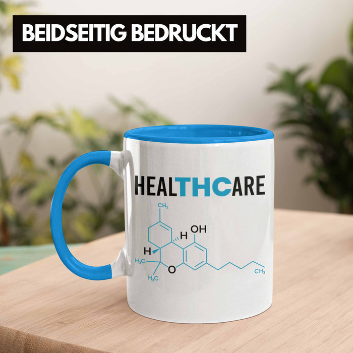 THC Tasse "THC - Healthcare" Cannabis-Liebhaber