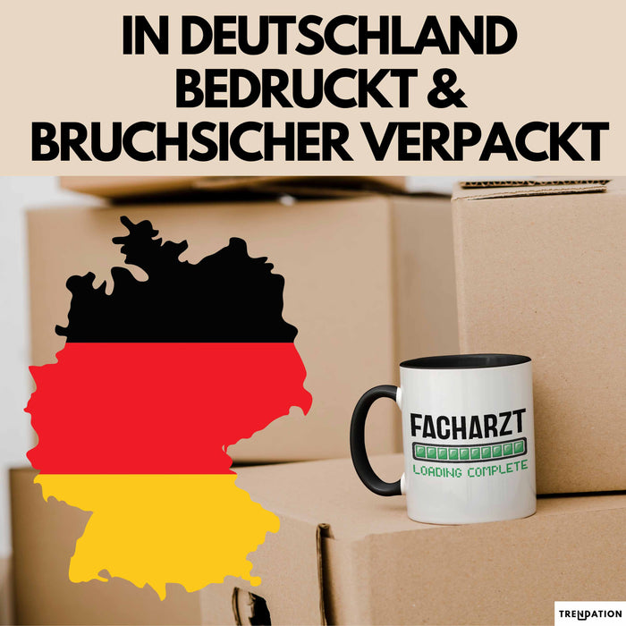 Facharzt Tasse Geschenk Werdender Arzt Geschenkidee Studium Medizin Kaffee-Becher Trendation