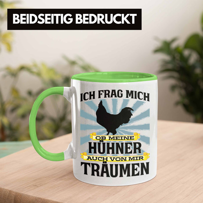 Trendation - Landwirt Spruch Geschenk Tasse Landwirtschaft Geschenke für Männer Traktor Spruch Kaffeetasse Hühner-Flüsterer Bauer Grün Trendation