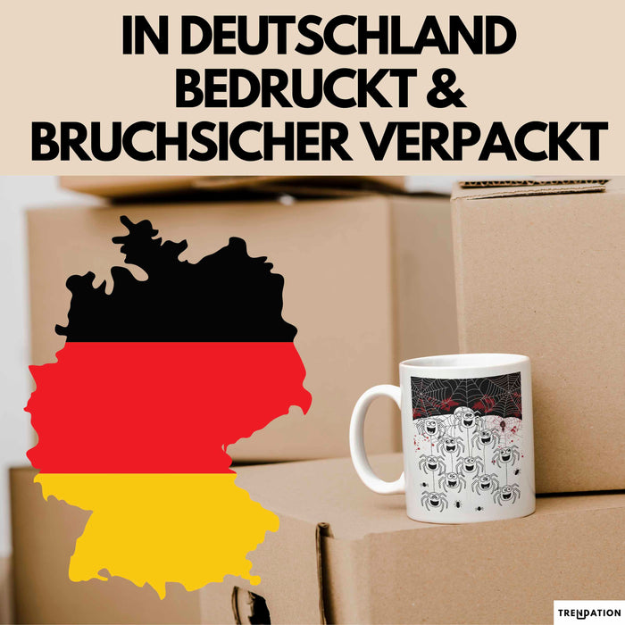 Spinne Vogelspinne Tier Tasse Geschenk Lustige Geschenkidee Spruch Weiß Trendation