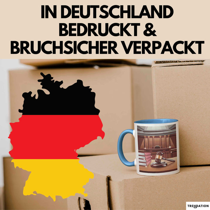 Gerichtsschreiber Tasse Geschenk Lustige Geschenkidee Spruch Für Gerichtspersonal Blau Trendation