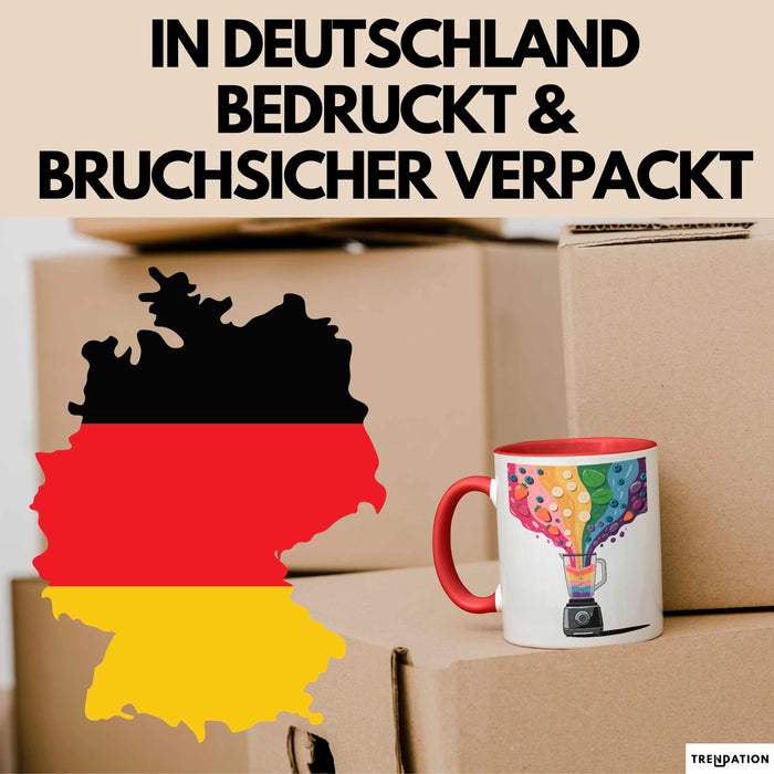 Smoothie Liebhaber Tasse Geschenkidee für Mixer Fan Rot Trendation