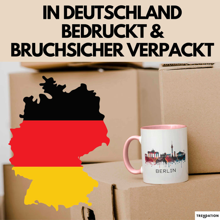 Deutschland Berlin Tasse Geschenk Lustige Geschenkidee Spruch Rosa Trendation
