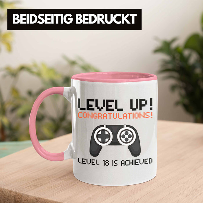Trendation - 18. Geburtstag Tasse Jungen Jungs Geschenk 18er Geschenkidee 18 Sohn Gamer Trendation
