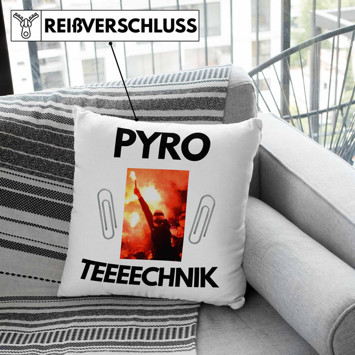 Pyrotechnik Kissen mit Füllung 40x40cm Geschenk Pyrotechnik Ist Doch Kein Verbrechen Meme Joke Rosa Trendation