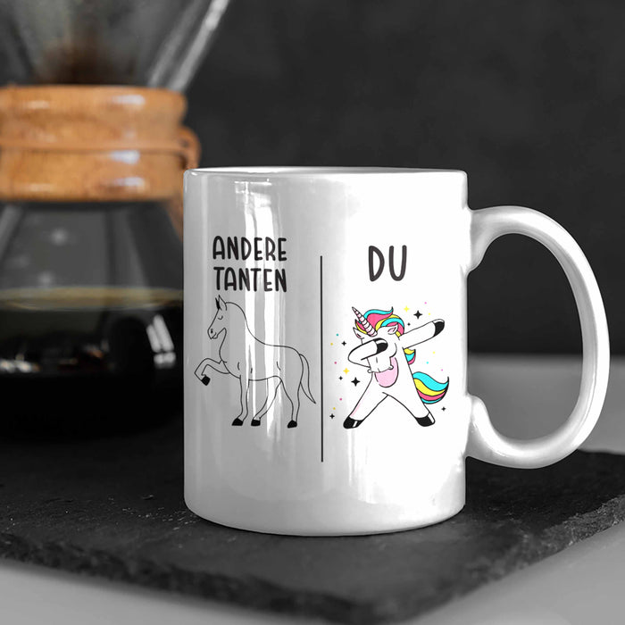 Beste Tante Geschenk Tasse mit Spruch Kaffeetasse für Tante