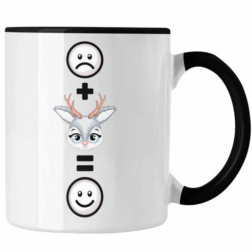 Reh Tasse Geschenk für Reh-Liebhaber Lustige Geschenkidee :( + Rehe = :) Geburtstag Trendation