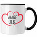 Tasse mit Herz Wahre Liebe Geschenk zum Valentinstag Liebeserklärung Geschenke für Freundin Freund Trendation
