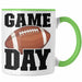 Trendation - American Football Tasse Geschenk Football-Spieler Geschenkidee Game Day Grün Trendation