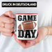 Trendation - American Football Tasse Geschenk Football-Spieler Geschenkidee Game Day Rot Trendation