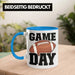 Trendation - American Football Tasse Geschenk Football-Spieler Geschenkidee Game Day Blau Trendation