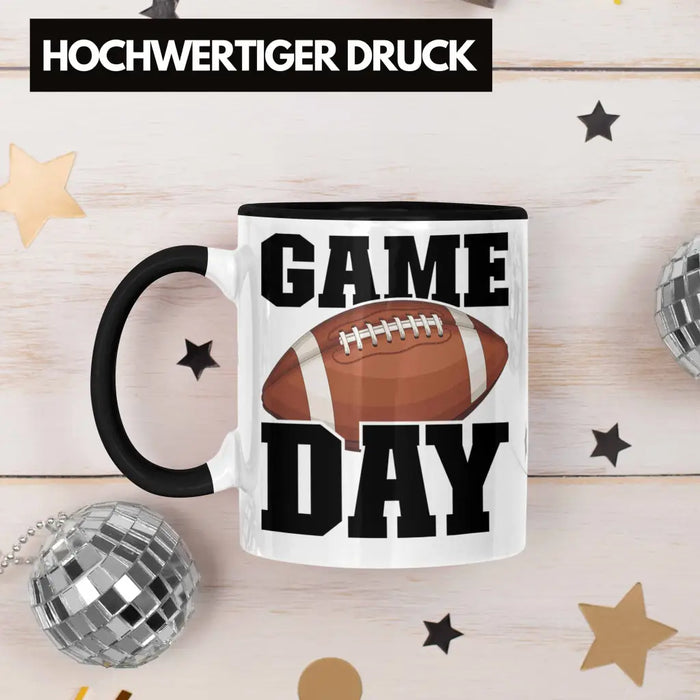 Trendation - American Football Tasse Geschenk Football-Spieler Geschenkidee Game Day Trendation