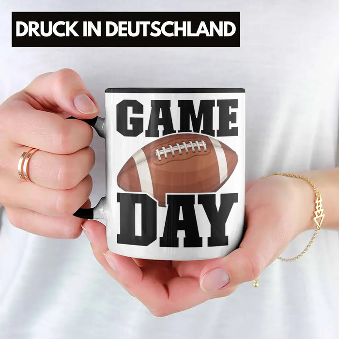 Trendation - American Football Tasse Geschenk Football-Spieler Geschenkidee Game Day Trendation