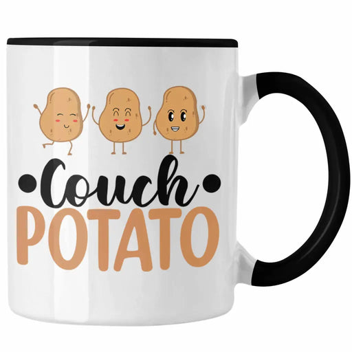 Trendation - Couch Potato Tasse Geschenk für Faule Sofa Chiller Geschenkidee Lustiger Spruch für Faulpelz Trendation
