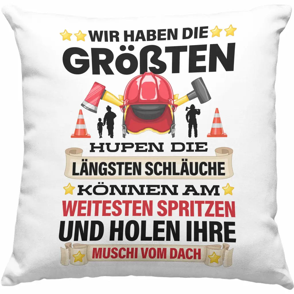 Trendation Feuerwehr Kissen Geschenk für Feuerwehrmann Geburtstag