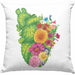 Trendation - Herz Kissen Valentinstag Gärtner Gärtnerin Kaffeetasse Geschenk für Sie Ihn Liebe Blumen Pflanzen Grafik Dekokissen mit Füllung 40x40 Rosa Trendation