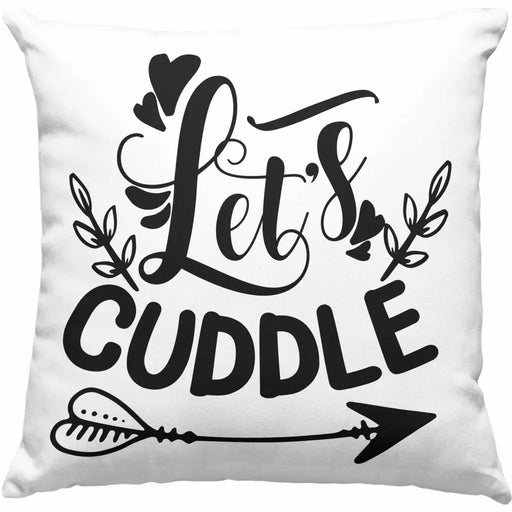 Trendation - Lets Cuddle Kissen Geschenk für Mädchen Freundin Freund Kuschelig Zuhause Dekokissen mit Füllung 40x40 Rosa Trendation
