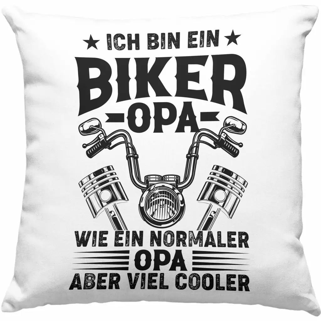 Trendation - Opa Motorrad Geschenk Kissen Opa Motorradfahrer