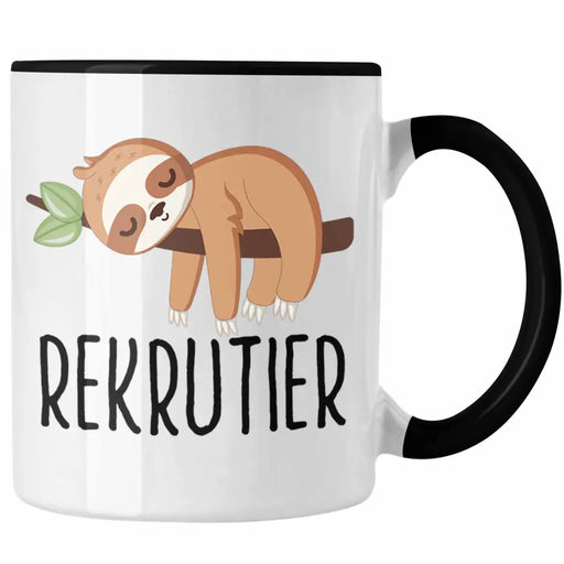 Trendation - Recruiting Tasse Geschenk Faultier Ich Bin Ein Rekrutier Personalreferent Lustiger Spruch Trendation
