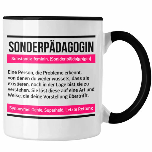 Trendation - Sonderpädagogik Tasse Geschenk für sonderpädagin Spruch Geschenkidee Lustig Trendation