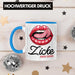 Trendation - Valentinstag Tasse Geschenk Zicke Aber Seine Grafik Freundin Freund Geschenkidee Blau Trendation