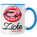 Trendation - Valentinstag Tasse Geschenk Zicke Aber Seine Grafik Freundin Freund Geschenkidee Blau Trendation