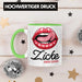 Trendation - Valentinstag Tasse Geschenk Zicke Aber Seine Grafik Freundin Freund Geschenkidee Grün Trendation
