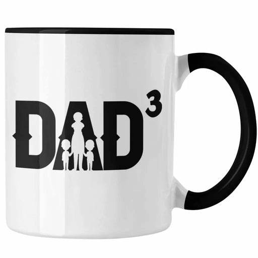 Vater 3 Kinder Tasse Geschenk Lustiger Spruch Dad Hoch 3 Geschenkidee Geburtstag Trendation