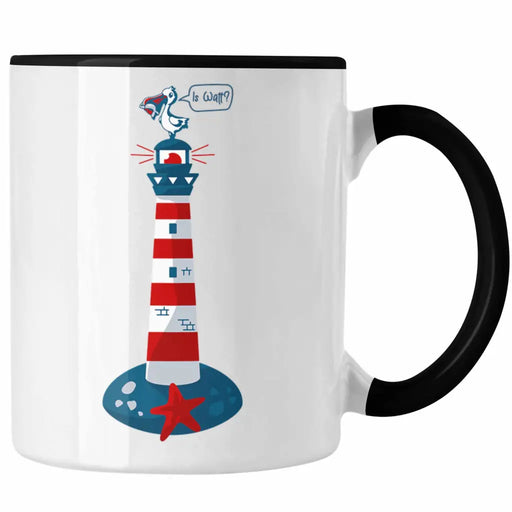 Is Watt Tasse Geschenk Norddeutschland Moin Leuchtturm Kaffeetasse Möwe Nordnerney Sylt Fähr Baltrum Trendation