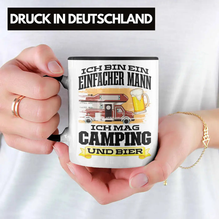 Camping Becher personalisiert, Tasse für Camper, Wohnwagen Zubehör,  Geschenkidee Großeltern, Geschenke für Opa, Geschenke für Camper - .de