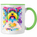 Yorkie Besitzer Farbe Love Tasse Geschenk Lustiger Spruch Geschenkidee Yorkie Besitzerin Grün Trendation