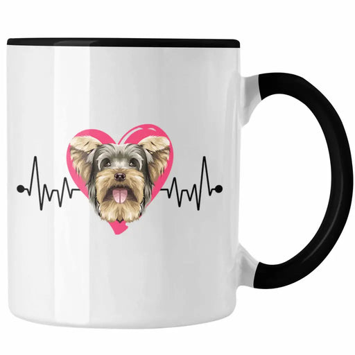 Yorkie Besitzer Tasse Geschenk Lustiger Spruch Geschenkidee Herzschlag Yorkie Trendation