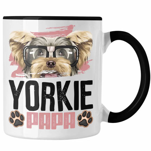 Yorkie Papa Besitzer Tasse Geschenk Lustiger Spruch Geschenkidee Yorkie Liebhaber Trendation