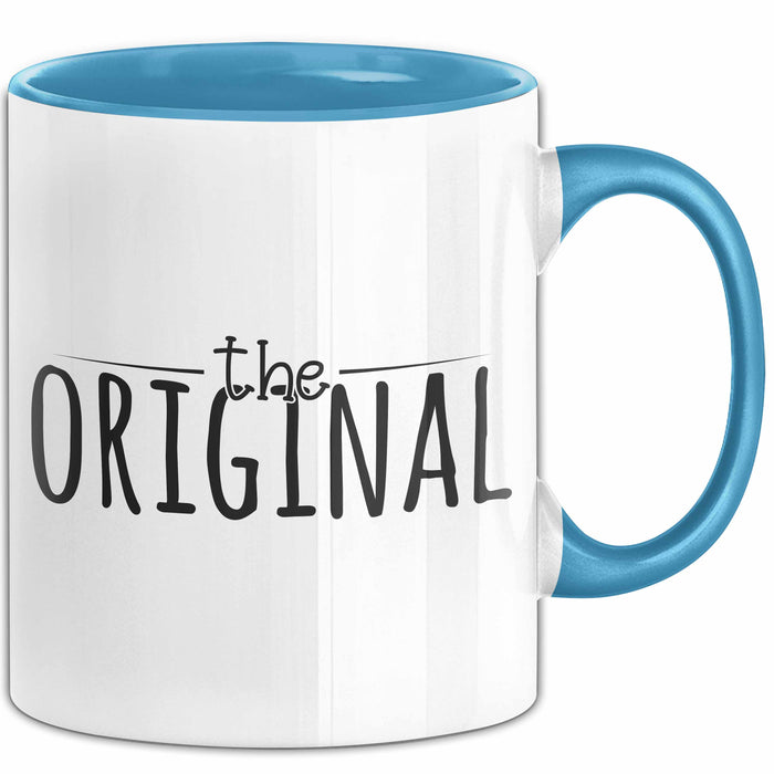 The Original Tasse Geschenk Partner-Tassen Geschwister Kaffee-Becher Blau Trendation