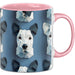 3D Tasse Bullterrier Hunde Boxer Geschenkidee Für Hundebesitzer Kaffee-Becher Lustig Süßs Rosa Trendation