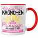 Elektronikerin Frauen Geschenk Tasse Spruch Vergiss Das Kröchen Diese Prinzessin Arbeitet Als Elektronikerin Rot Trendation