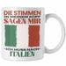 Italien Tasse Urlaub Heimat Geschenk Spruch Italiener Geschenkidee Weiß Trendation