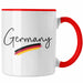 Germany Tasse Deutschland Flagge National Stolz Rot Trendation