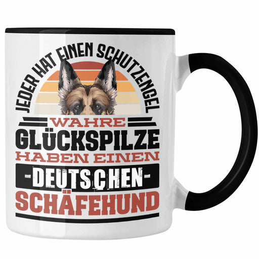 Deutscher Schäferhund Tasse Geschenkidee Kaffee-Becher Schäferhund Besitzer Schutzengel Trendation