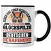 Deutscher Schäferhund Tasse Geschenkidee Kaffee-Becher Schäferhund Besitzer Schutzengel Trendation