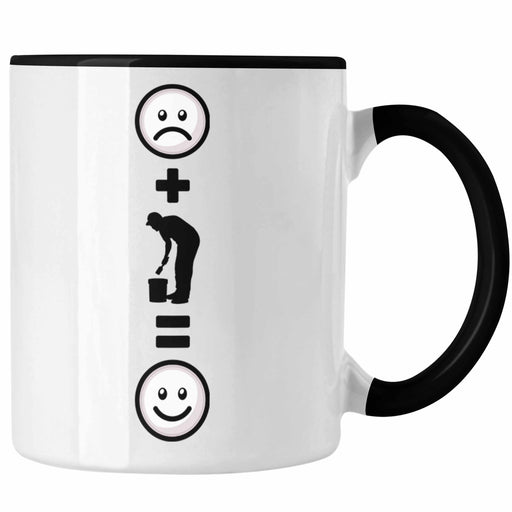 Maler Tasse Geschenk für Malermeister Geburtstag Lustige Geschenkidee :( + Malen = :) Trendation